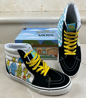 Mens Size Womens 10 Vans X The Simpsons Sk8 Hi