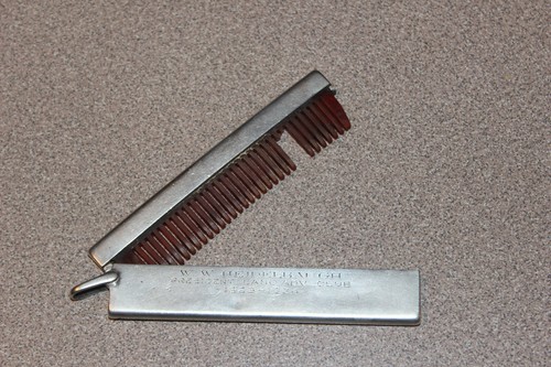 Vtg Sterling Silver Folding Comb W.W. Heidelbaugh 1923-1924 President Lancaster - 第 1/10 張圖片