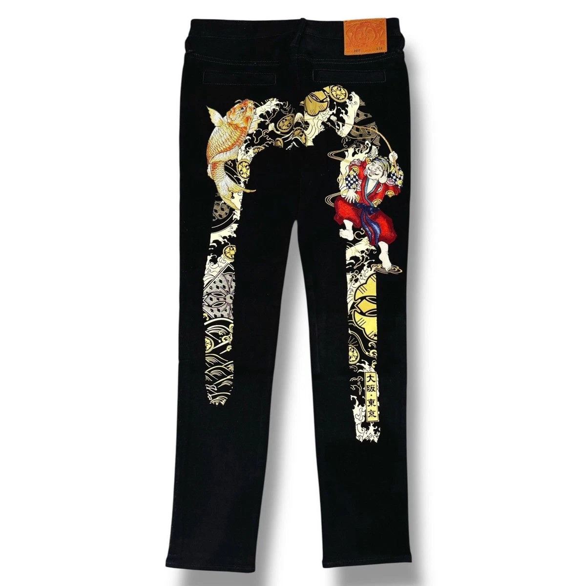 EVISU Black Jeans for Men for sale | eBay