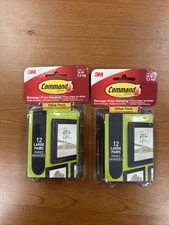 3M Command Strips 12 Large Picture Poster Hanging Black Includes Level 2 Pac
