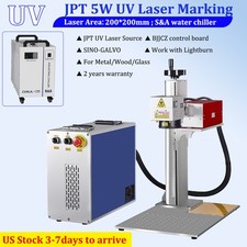 JPT 335-5W UV Laser Marking Engraver Machine for glass plastic Wood SA Chiller