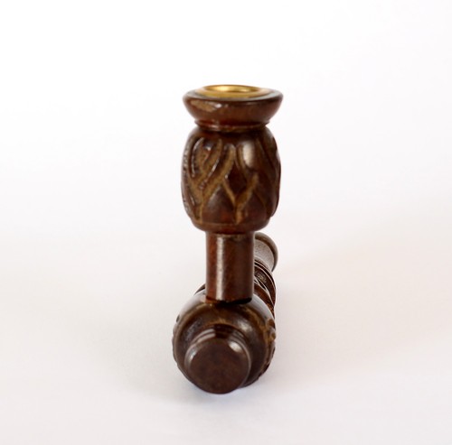 3 Pipe Set Premium Wood Hand Carved Smoking Pipes, with Easy top Grinder L3GABLN - Picture 8 of 22