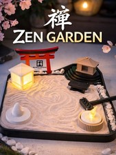 Zen Garden Set – Mini Japanese Sand Garden | Meditation | Desktop | Relaxation
