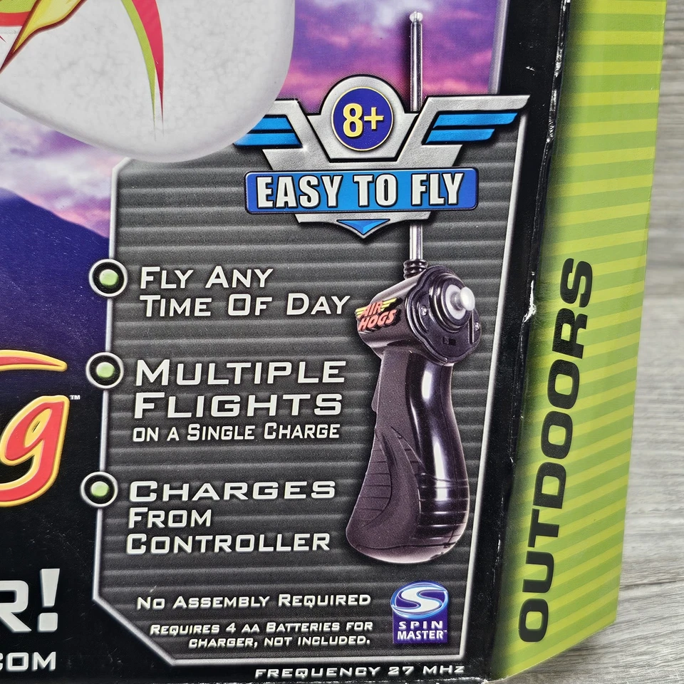Air Hogs R/C FireWing Sport Flier LED Light Up RC Airplane Plane NIB Sealed Rare - Image 4 of 4