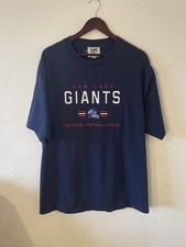 Vintage 90s New York Giant’s NFL Embroidered T-shirt Size Xl Blue Made In USA