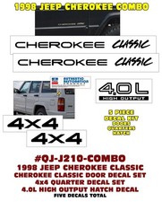 Ge-j210 1998 Jeep Cherokee Xj Classic - Decal Kit - Licensed - Combo Ge-j210 1998 Jeep Cherokee Xj Classic - Decal Kit - Licensed - Combo