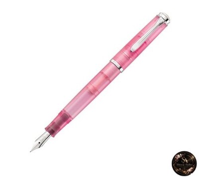 Pelikan Classic Demonstrator Rosenquarz Füllfederhalter Medium Feder M205 Lim...