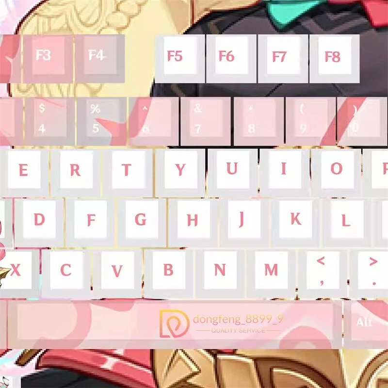 Genshin Impact Varesa Keycap PBT Translucent Cherry MX 118 Keys For Keyboards - Image 3 of 4
