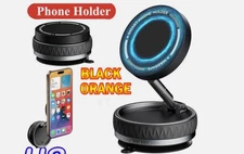 360° Adjustable Magnetic Vacuum Suction Cup Car Phone Holder Mount For MagSafe&/