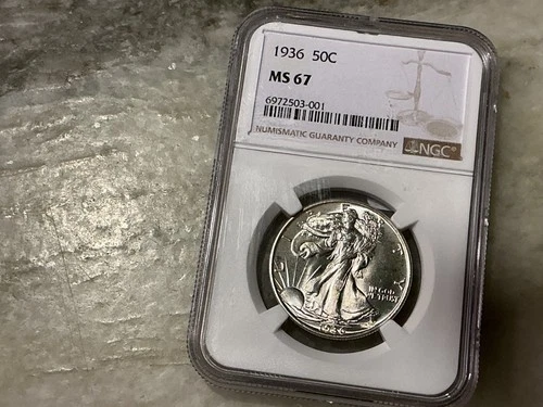1936 Walking Liberty Half Dollar  MS67
