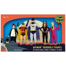 NJ Croce Batman Classic TV Series Bendable Boxed Set