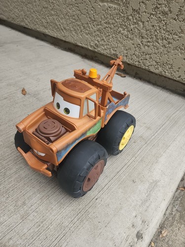 TOW MATER TALKING TOY DISNEY CARS PUSH AND PULL TRUCK 2014 JAKKS WORKS NO CHAIN