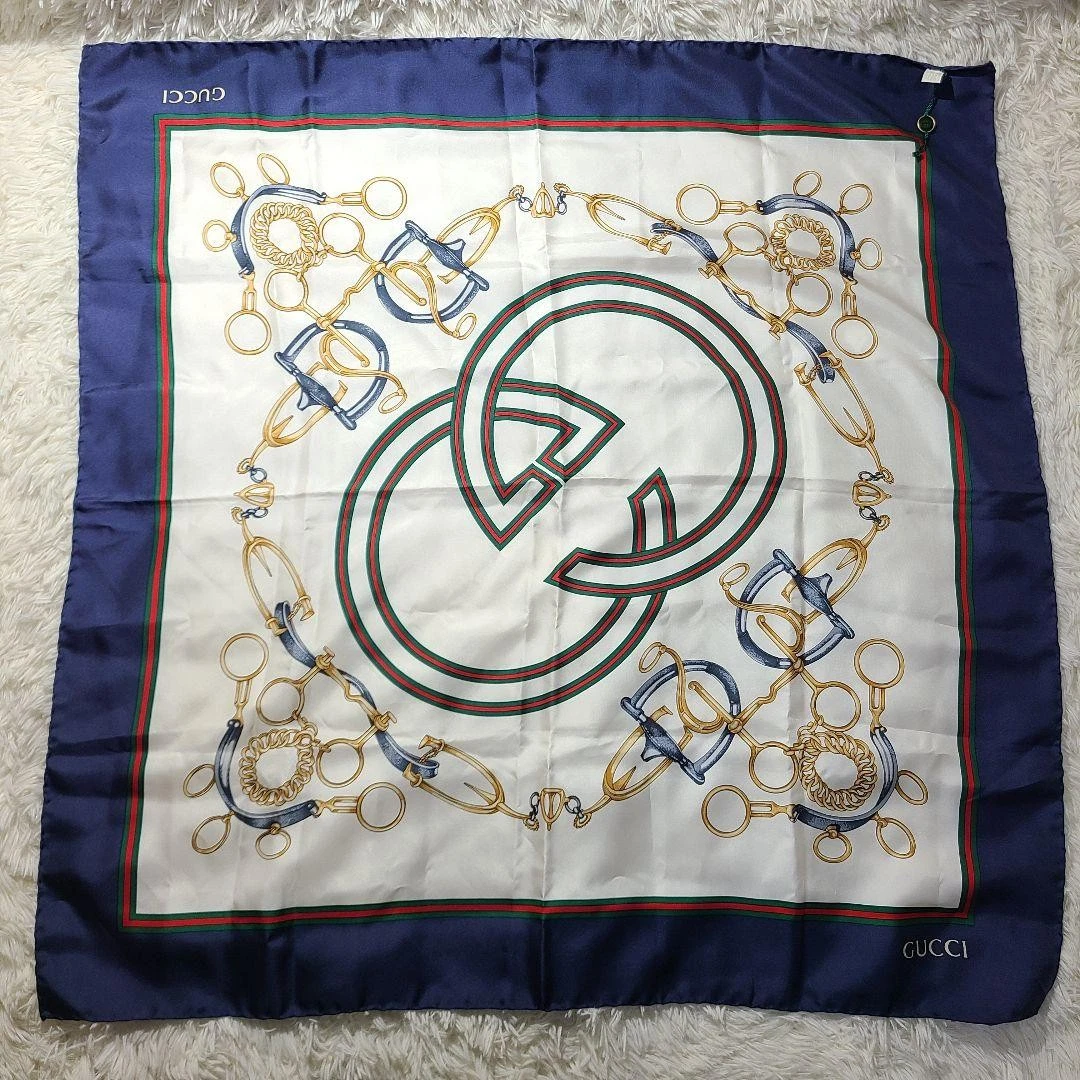 Grande écharpe GUCCI ligne sherry imbriquée