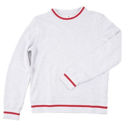 Luigi Borrelli Light Gray Soft Jersey Cotton Crewneck Sweatshirt Slim M NWT