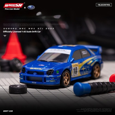 #ad 1 43 Subaru Impreza Licensed Mini RC Drift Car LED 4WD Proportional Throttle $32.00