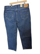 LEVI'S 550 Jeans Mens 40x30 Blue Relaxed Fit Tapered Leg Dark Wash Denim NWT