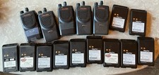 Lot of 5 Motorola Mag One BPR40 Radio AAH84RCS8AA1AN And 16 Batteries/ UNTESTED