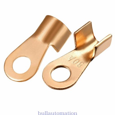 20pcOT-80A Open-End Copper RingTongue Cable Connector PassingThrough Terminal KD