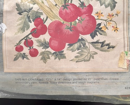 Kit ricamo vintage Elsa Williams Crewel KC382 VERDURE 13,5" x 14" NUOVO - Foto 3 di 4