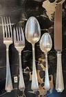 Fairfax Durgin-Gorham Sterling Silver Place Size Spoon monogram 5 Pc 157 g grams