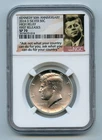 2014-D Kennedy Silver Half Dollar 50th Anniversary NGC SP70 High Relief