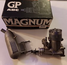 Vintage MAGNUM 40 GP Schnuerle ported ABC RC model plane glow engine, used.