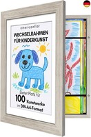Americanflat A4 Bilderrahmen FüR Kinderzeichnungen - Treibholz - Verbundholz