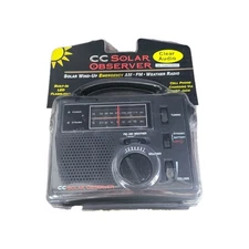 C. Crane - CC Solar Observer Wind Up Solar Emergency Crank Radio AM/FM - SEALED