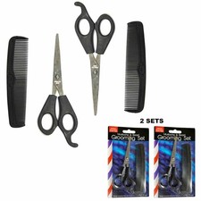 4 PC Hair Cutting Scissors Set Barber Shears Professional Salon Scissors Comb