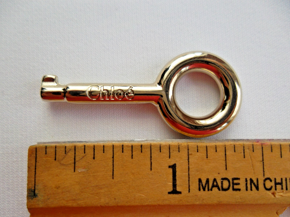 Small KEY Charm for Chloe Paddington, Bags,Wallets 1 3/8