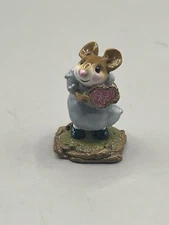 Wee Forest Folk M-080b I'm Yours 2000 AP Retired Special Colors Silver Dress