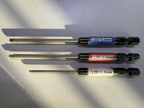 Exotek ID Collar Set For MIP Hex Wrenches – Metric 1.5, 2.0, 2.5, 3.0mm With Durable Aluminum Color Labels