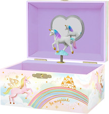 Giggle Honey Musical Jewelry Box for Girls - Kids Jewelry Box, Unicorn Toys fo