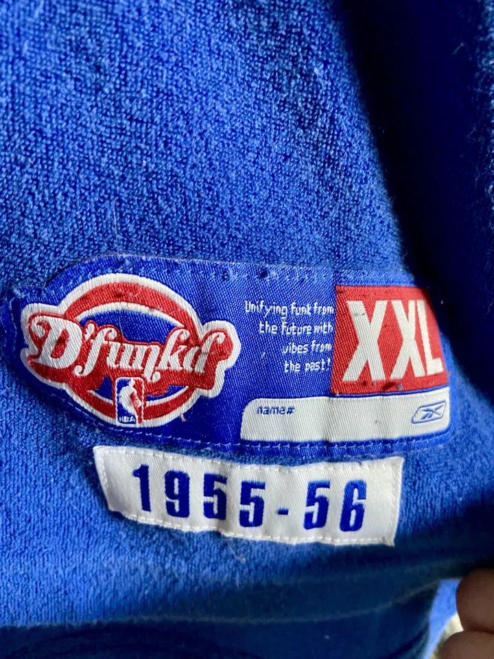 Camiseta Jason Richardson Philadelphia Terry 2XL DFunkd 1955-56 NBA Reebok Vintage Foto 4 de 4