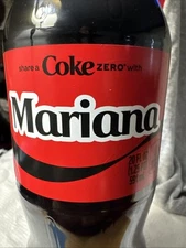 Share A Coke with   Mariana   2025 Personalized Gift Coca Cola Bottle 20oz Zero