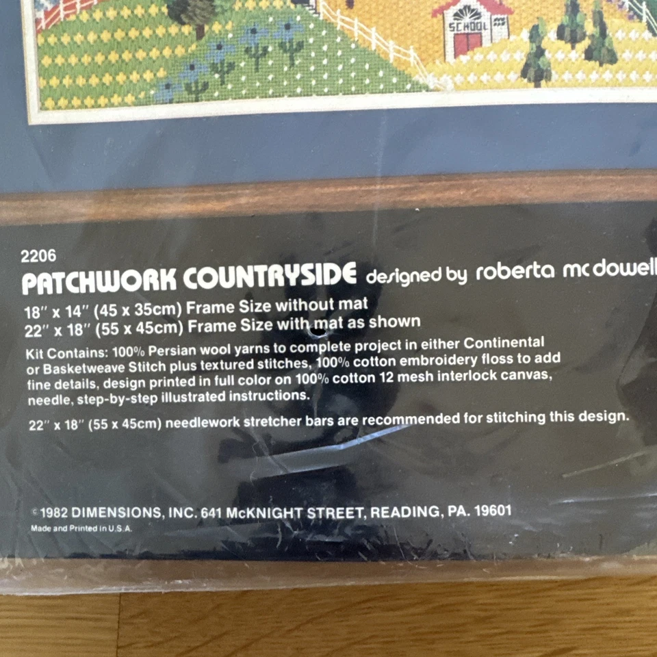 De Colección Dimensiones Patchwork Campo Aguja Kit 2206 Artes y Manualidades 1982 NUEVO Foto 3 de 4