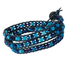 Solid Oak Deep Sea Beaded Wrap Bracelet Beading Kit