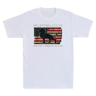 Pureblood Movement #Pureblood Medical Freedom Lion USA Flag Vintage Mens T-Shirt