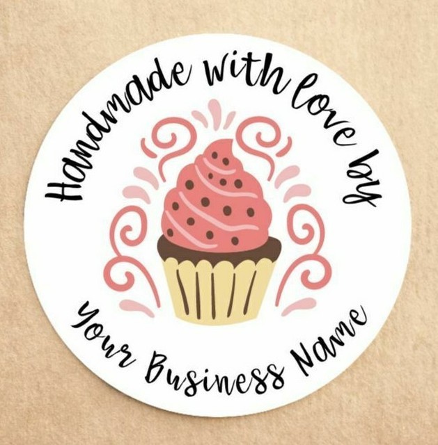 Personalised Cupcake Stickers Custom Business Cake Stickers Cake Box Labels Personalised Cupcake Stickers Custom Business Cake Stickers Cake Box Labels