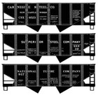 Accurail Ho Scale 8172 Private Owner Steel Company Twin Hopper 3-Car Set