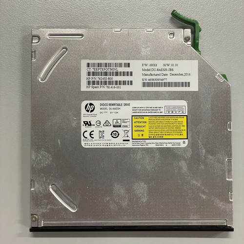 Genuine HP DU-8AESH CD DVD±RW SATA Optical Drive + Bezel 762432-800 781416-001 - Picture 2 of 12
