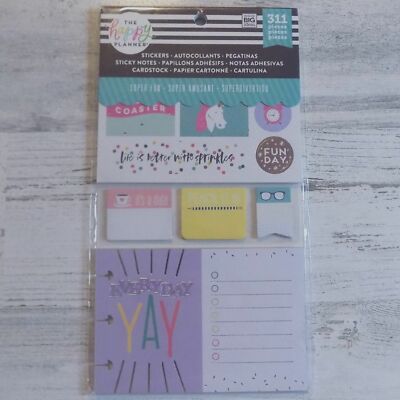 Happy Planner ~ Stickers Notes Cardstock Super Fun | eBay