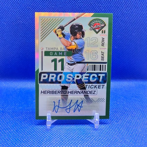 Panini Prospect Edition 2024 - Heriberto Hernandez Green Prizm Ticket Auto