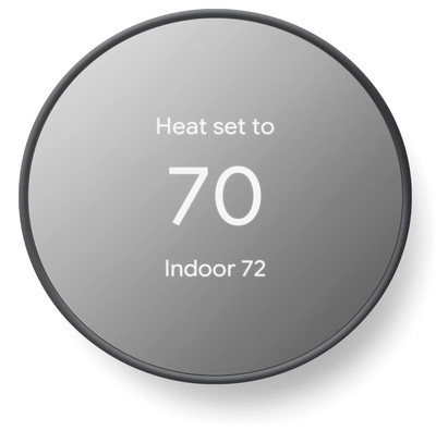 Google Nest Thermostat - Smart Thermostat for Home - Wifi Thermostat - Charcoal