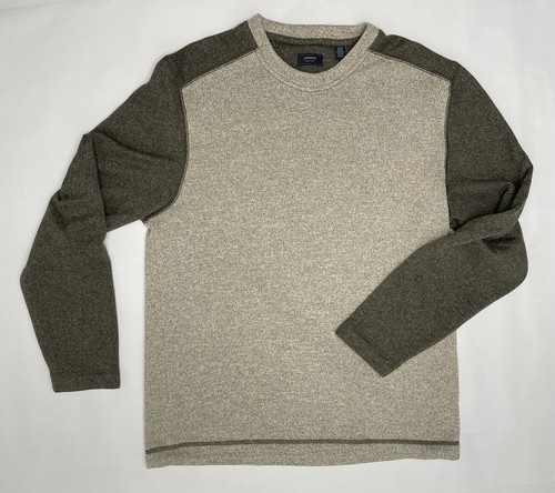 Arrow Mens Large Crew Neck Gray Polyester Knit Fleece Lined Sweater - Picture 3 of 7