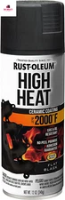 HIGH HEAT Flat Black Automotive Spray Paint Oil Resistant Exhaust Engine Enamel