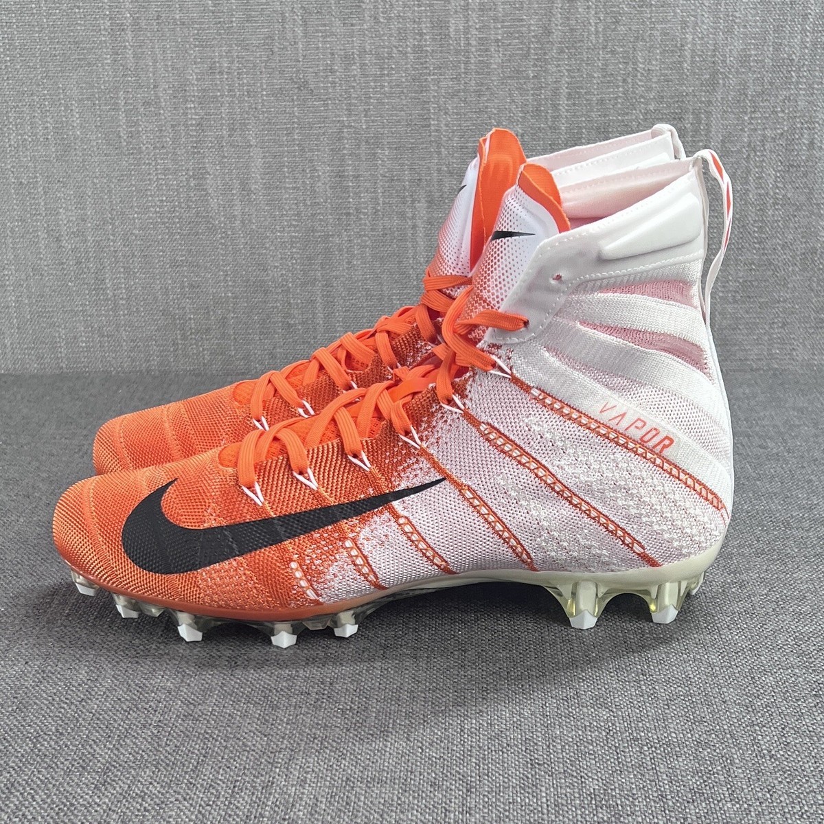 Nike Vapor Untouchable 3 Elite Football Cleats White Orange AO3006
