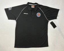 NWT And1 Legends Care All Star M Athletic Polo Collared  Shirt (Black)