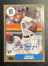 2022 Topps Series 2 GOLD SP /50 1987 Autograph Zack Short Rookie Card RC On Card