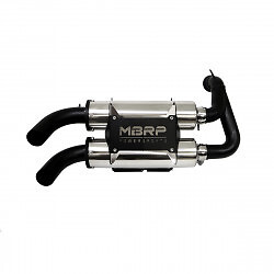 MBRP POLARIS RZR 900 ALL MODELS 16-24 STACKED DUAL SLIP-ON PERFORMANCE EXHAUST